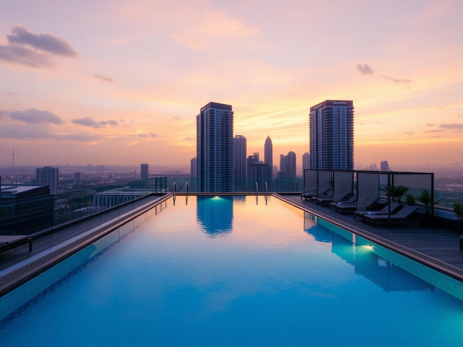 Rooftop infinity pool